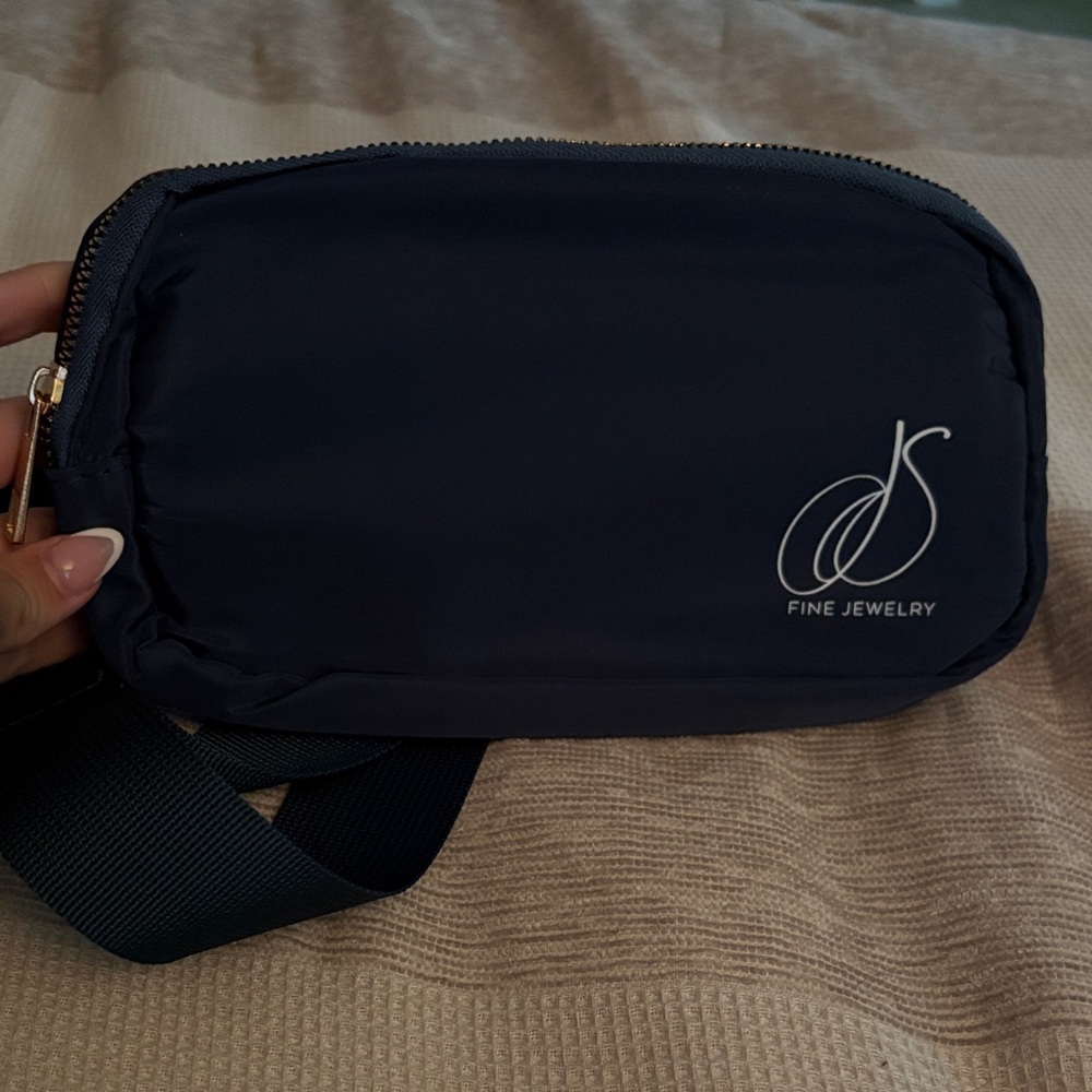 Navy Blue Nylon Belt Bag